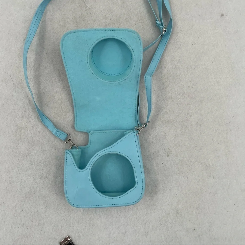 FUJI MINI 9 Groovy Case Ice Blue Instax shoulder Strap